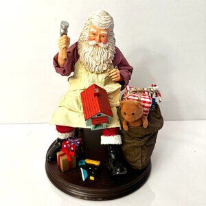 Kurt S. Adler Fabriche Collectables Santa in his Workshop with Box